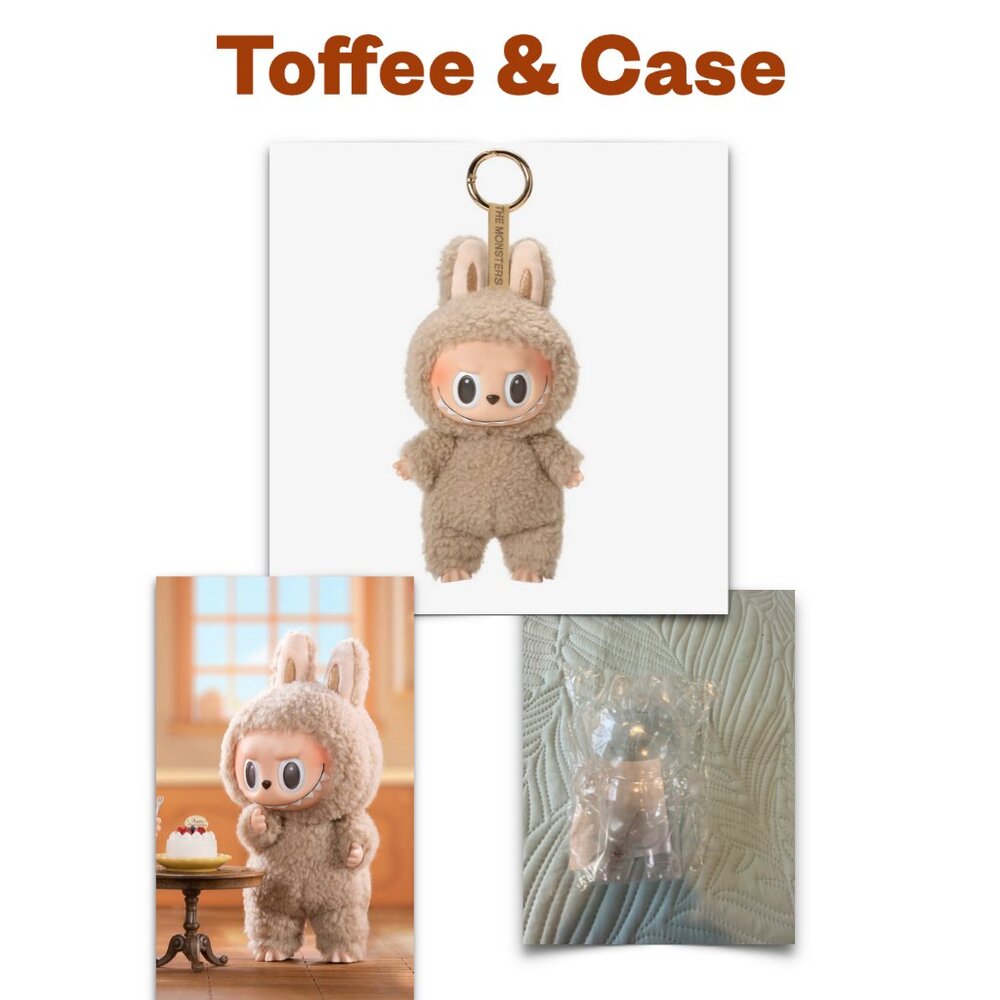 POP MART AUTHENTIC Pop Mart Exciting Macaron TOFFEE Bag Charm & protective Case